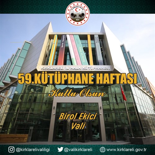 Kütüphane İyileştirir, 59. Kütüphane Haftası Kutlu Olsun...