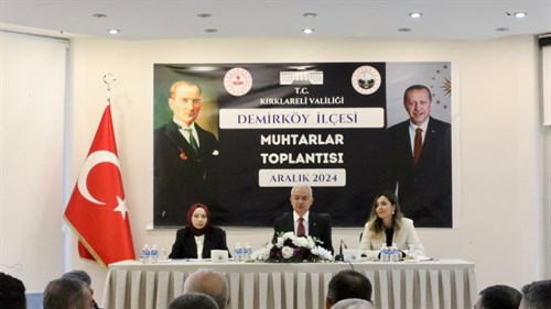 Demirköy İlçesi Muhtarlar Toplantısı, Valimiz Sayın Uğur Turan başkanlığında gerçekleşti.